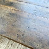 1950s oak farmhouse table with spindle legs