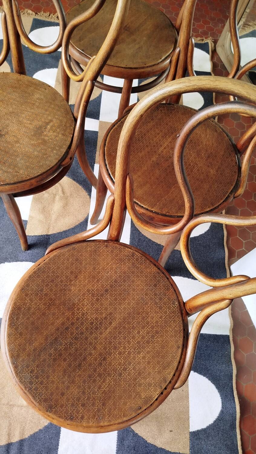 4 chaises Thonet modèle 20