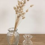 Set of 2 glass vases