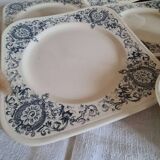 Assiettes plates terre de fer Longchamp Médicis