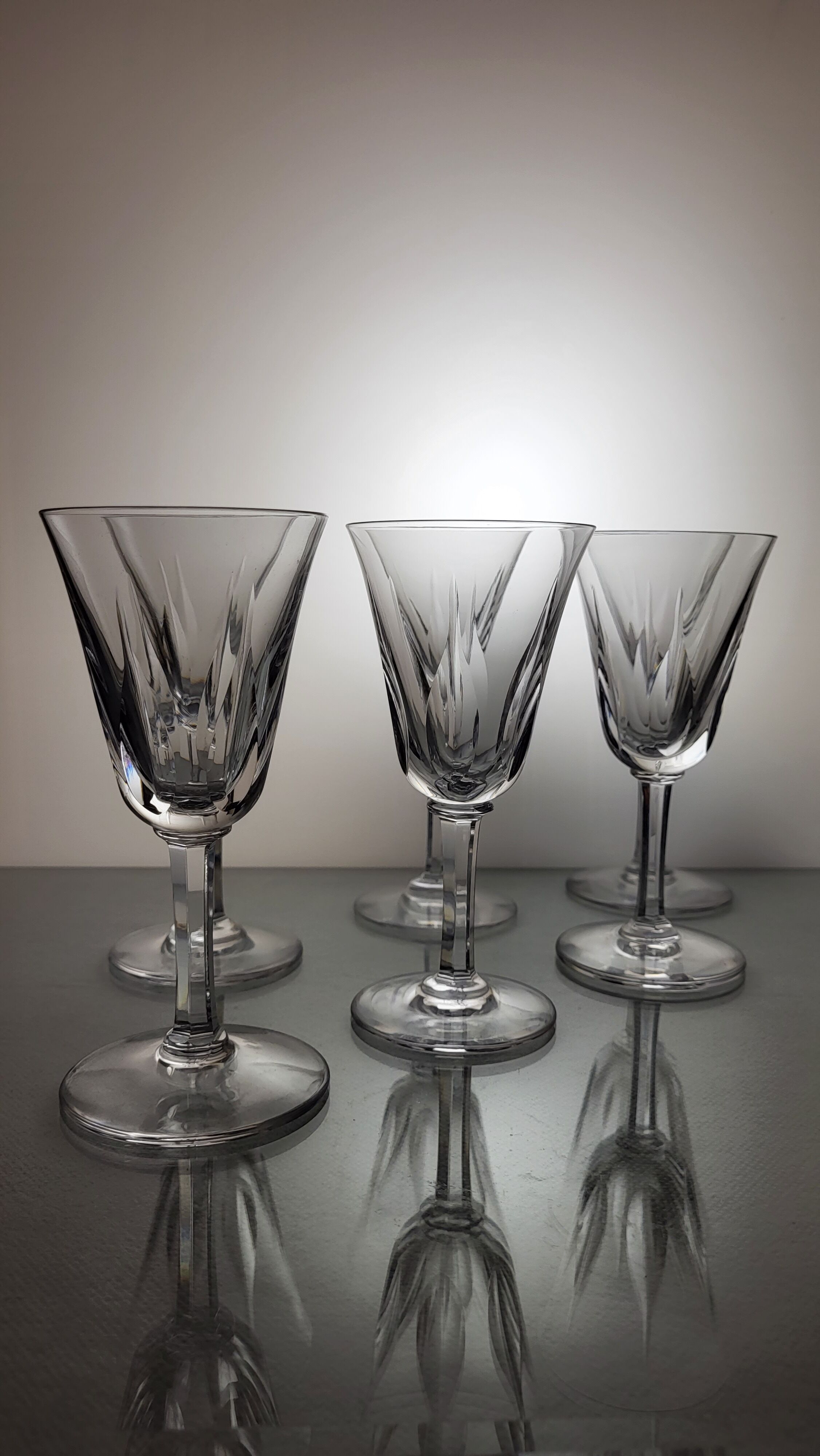 6 crystal saint louis wine glasses cerdanya model