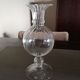 Ball soliflore vase on foot in blown glass