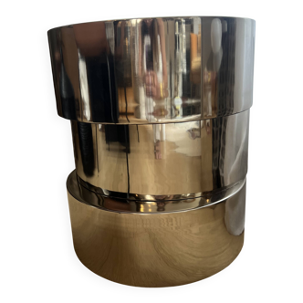 Chrome metal stool - PRADIER JEAUNEAU x MONOPRIX