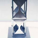 Lamp in smoked plexiglass and satin steel, 1970