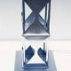 Lamp in smoked plexiglass and satin steel, 1970