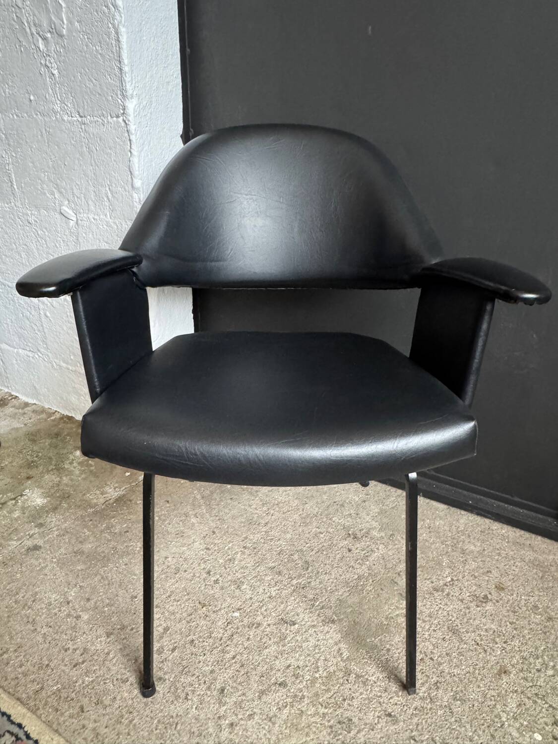 Black armchair from the 1950s