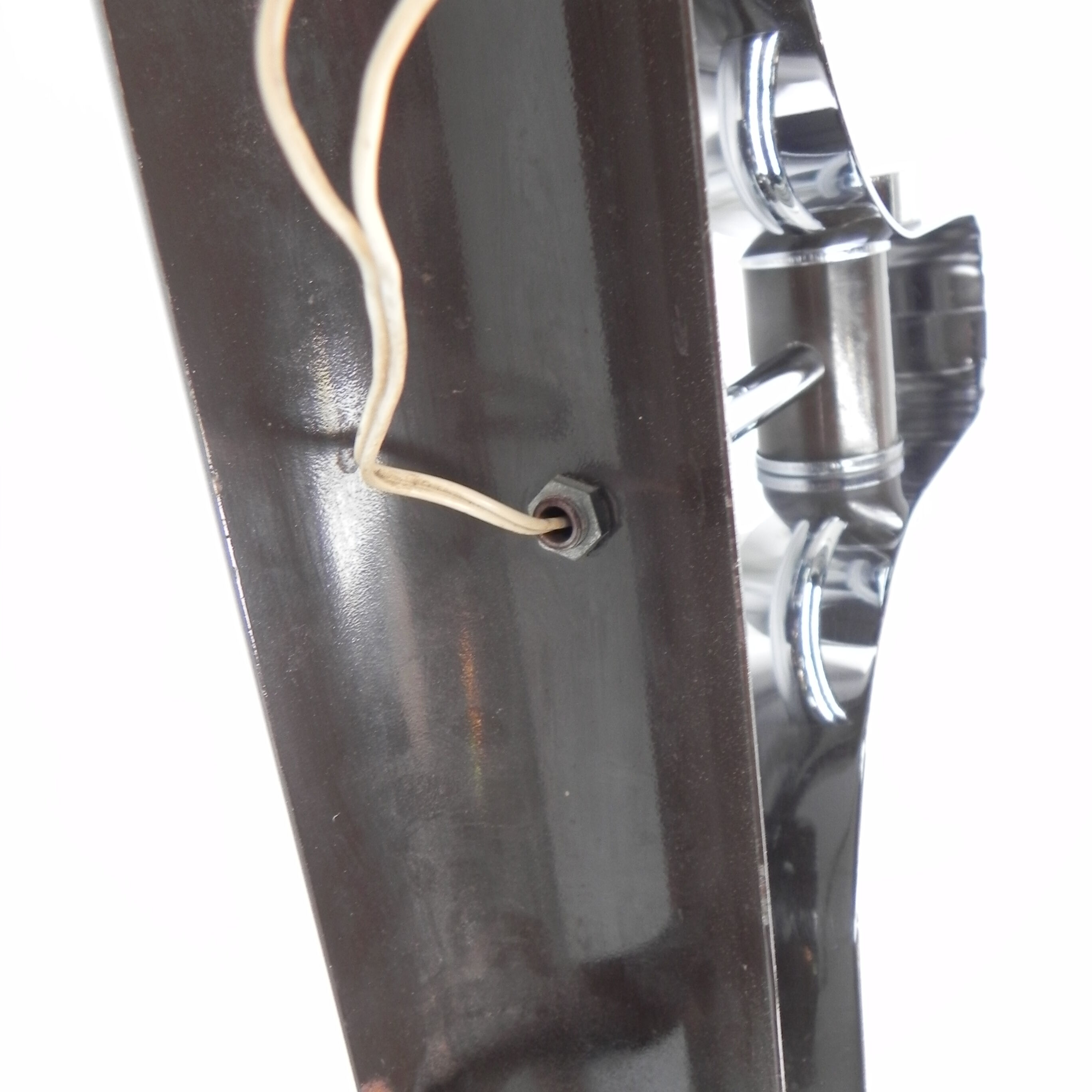 Space age wall lamp with 2 glass balls