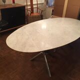 Table marble year 50 chrome foot