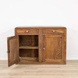 Buffet en bois massif Art Déco des années 1930