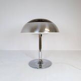 Large Space Age chrome table lamp by Fagerhults, Sweden, 1970s.