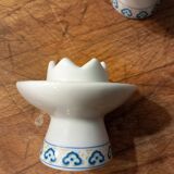2 ceramic candle holders
