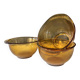 Vintage amber glass bowls