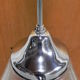 Art Deco hanging lamp with frosted glass shade
