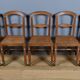 Set of 5 solid oak chairs, Louis Philippe period – 2nd half of the 19th century.
