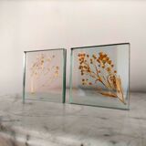 Lot of two glass frames