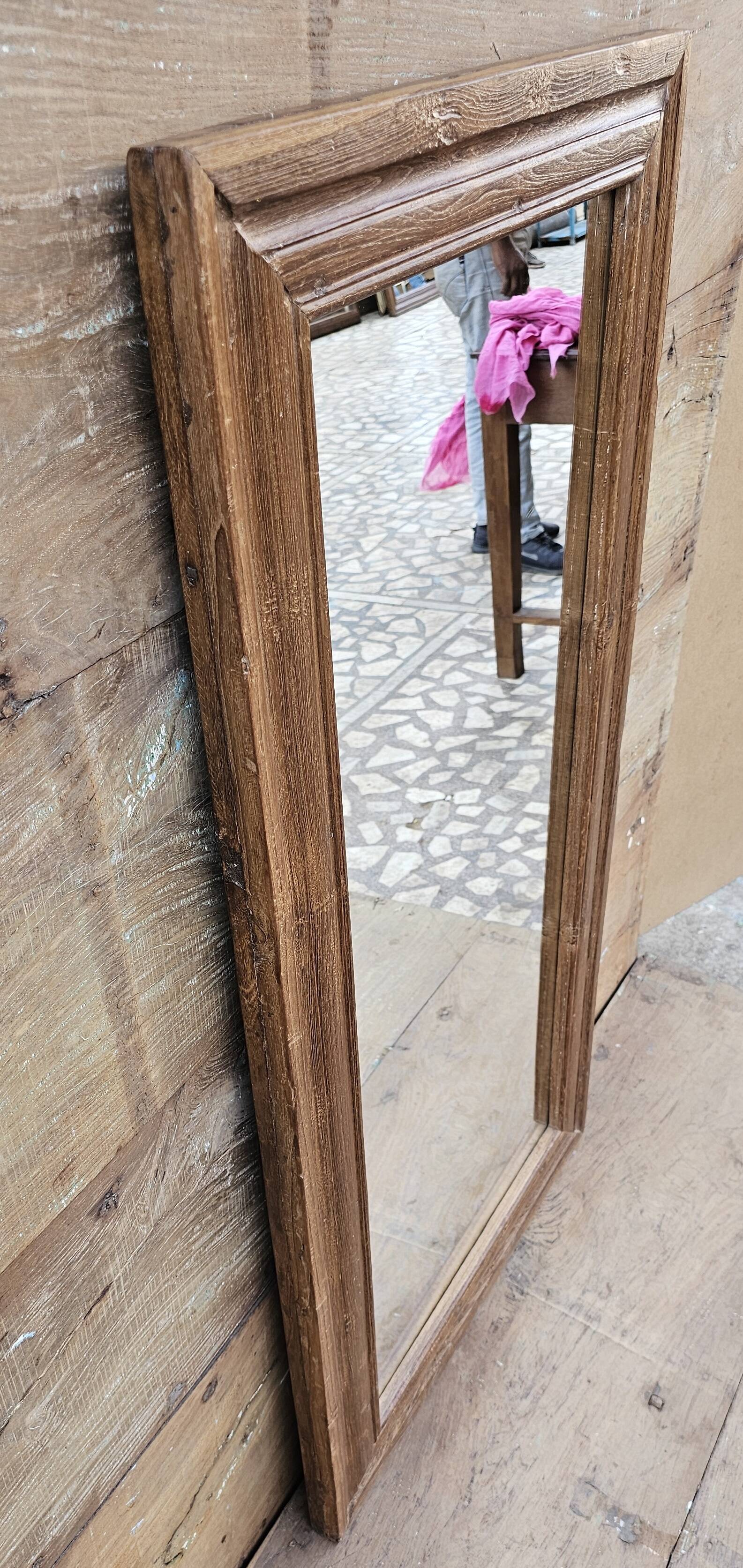 Teak mirror from Burma