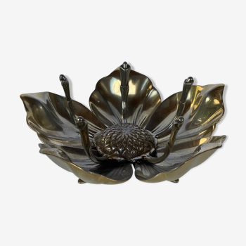 Brass removable petal ashtray