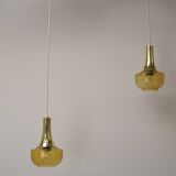 Pair of Mid-century Pendants, Czechoslovakia, 1960's.