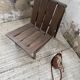 Modernist oak armchair