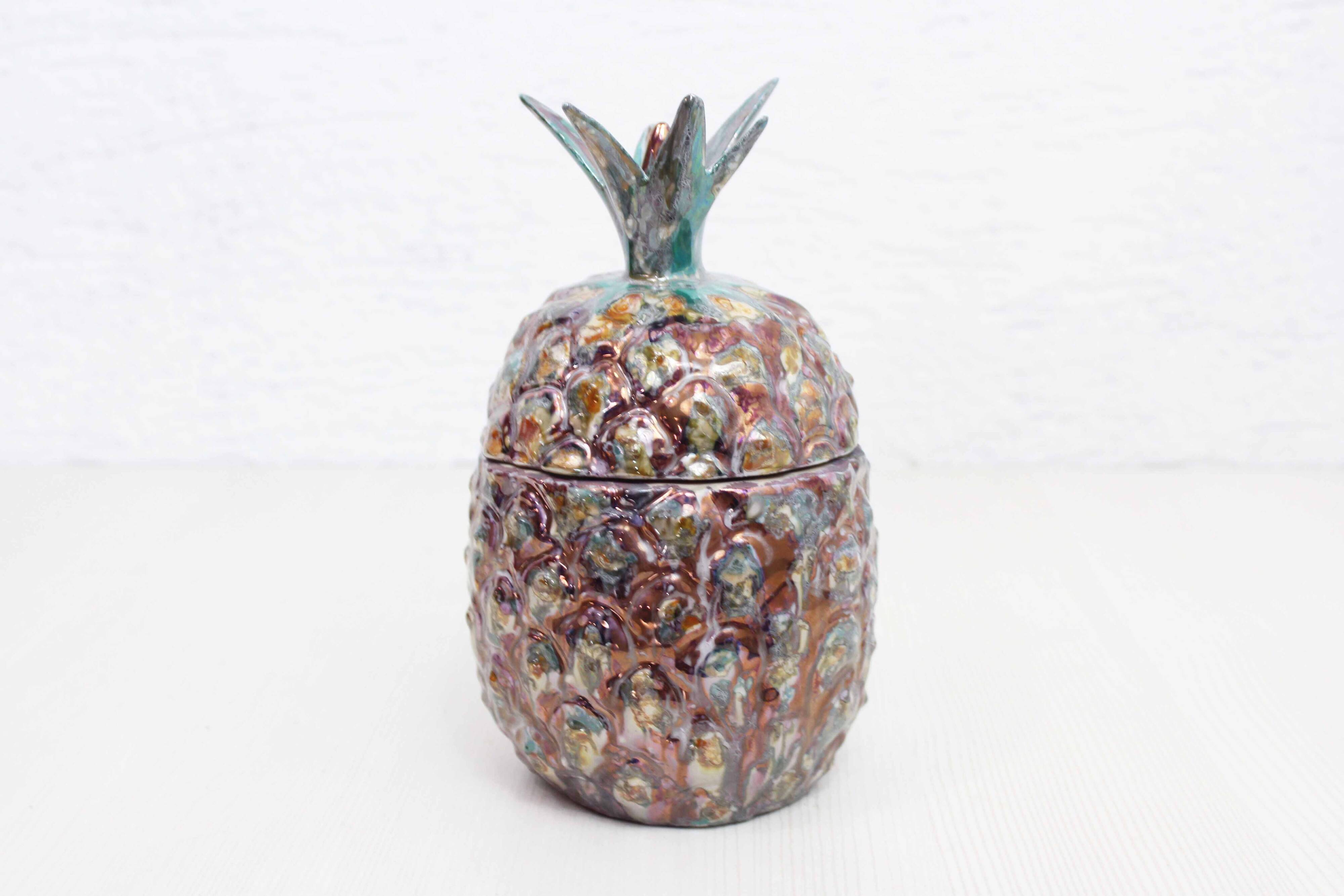 Earthenware Pineapple candy box