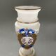 Vase en opaline decor emaille Louis XVI fin XIXe