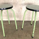 Paire de tabourets Formica verts