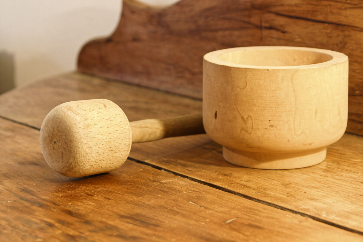 Mortier et pilon de cuisine