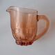 Rosaline glass pitcher - 1950s - Made in France