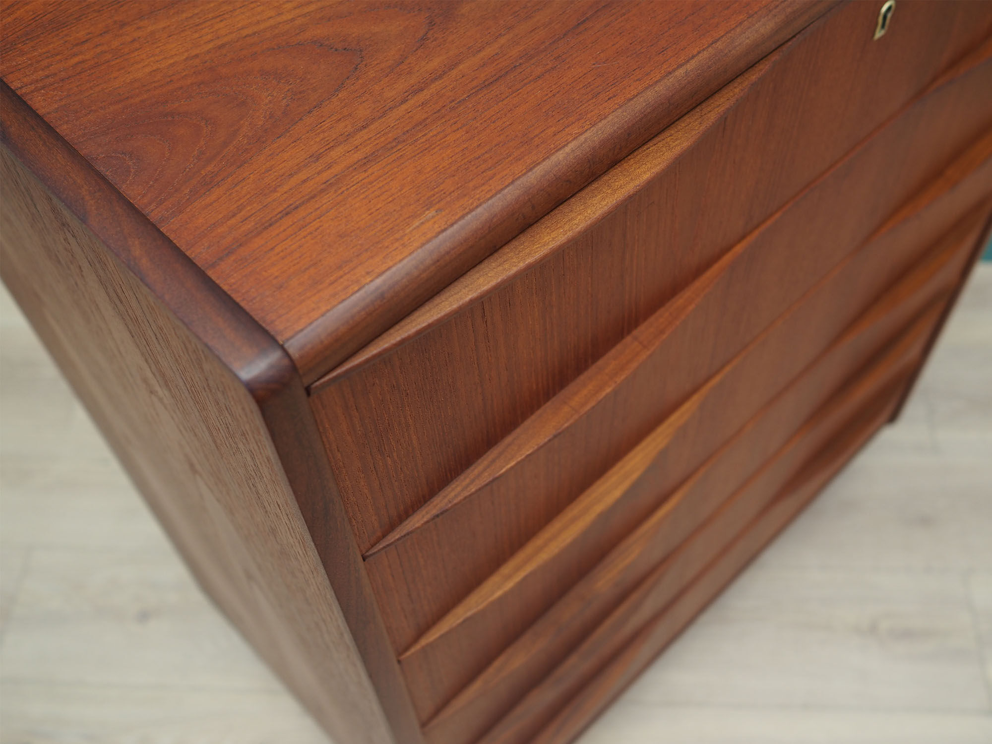 Teak chest of drawers, Danish design, 1970s, made in Denmark