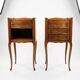 Pair of Louis XV style bedside tables in cherry wood.