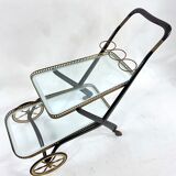 Mid-century serving bar cart, italy 1950s