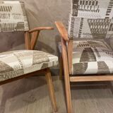 Paire de fauteuils bridge