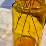 Petit vase en verre transparent