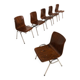 6 Pagholz chairs 1970