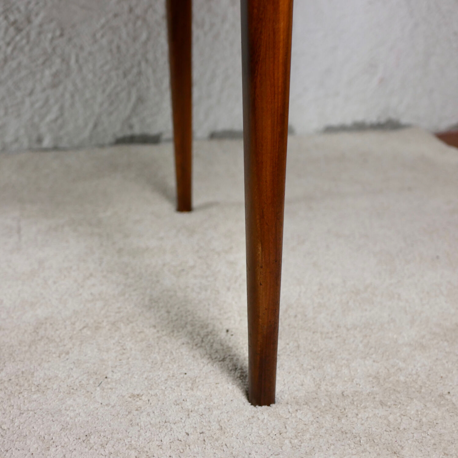 Scandinavian-style extendable teak table