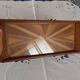 Antique rectangular tray in art deco marquetry wood