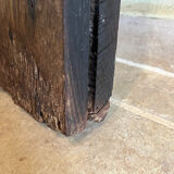 Antique wooden fireplace mantel