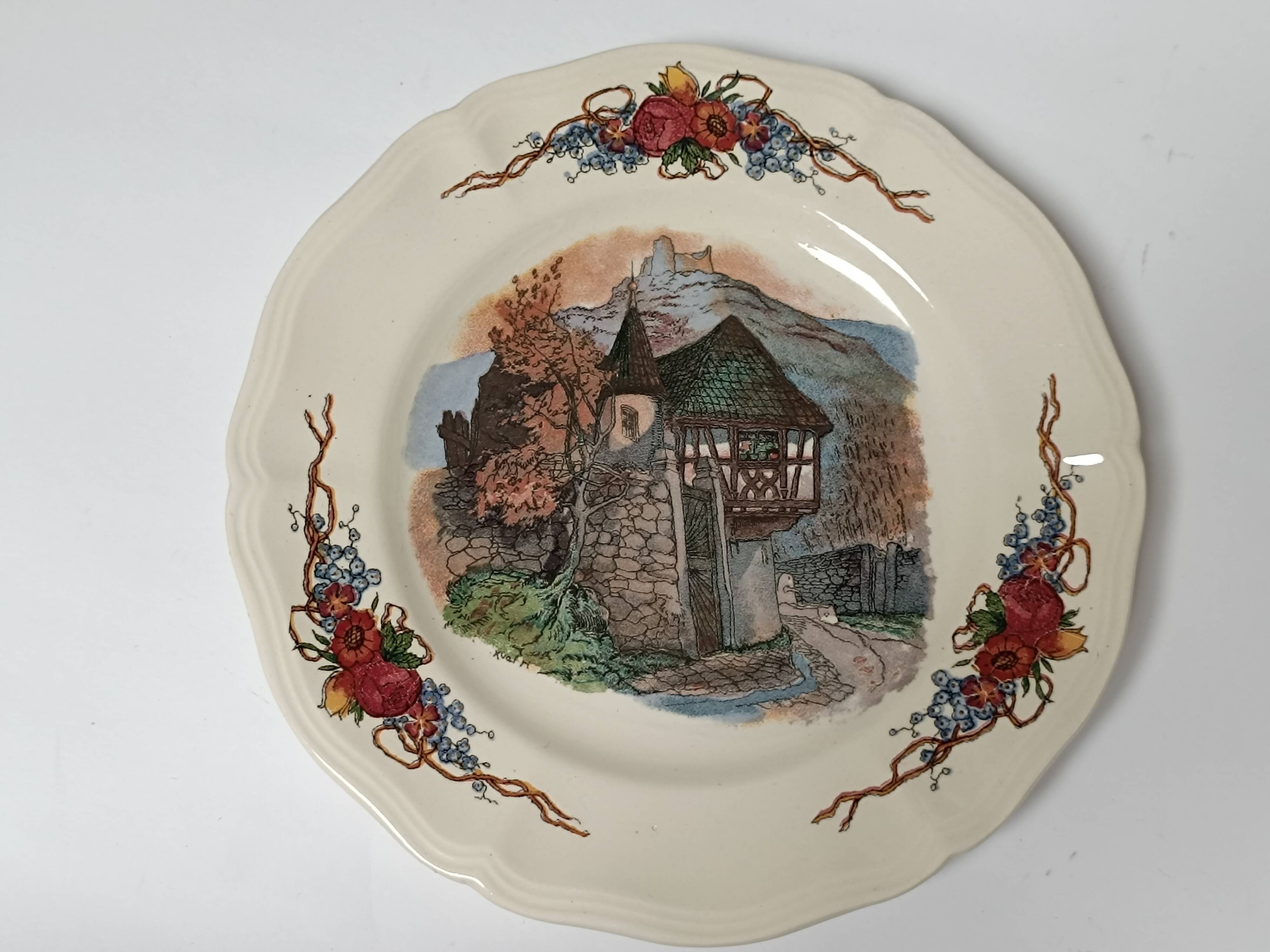 Assiettes à dessert Sarreguemines Obernai