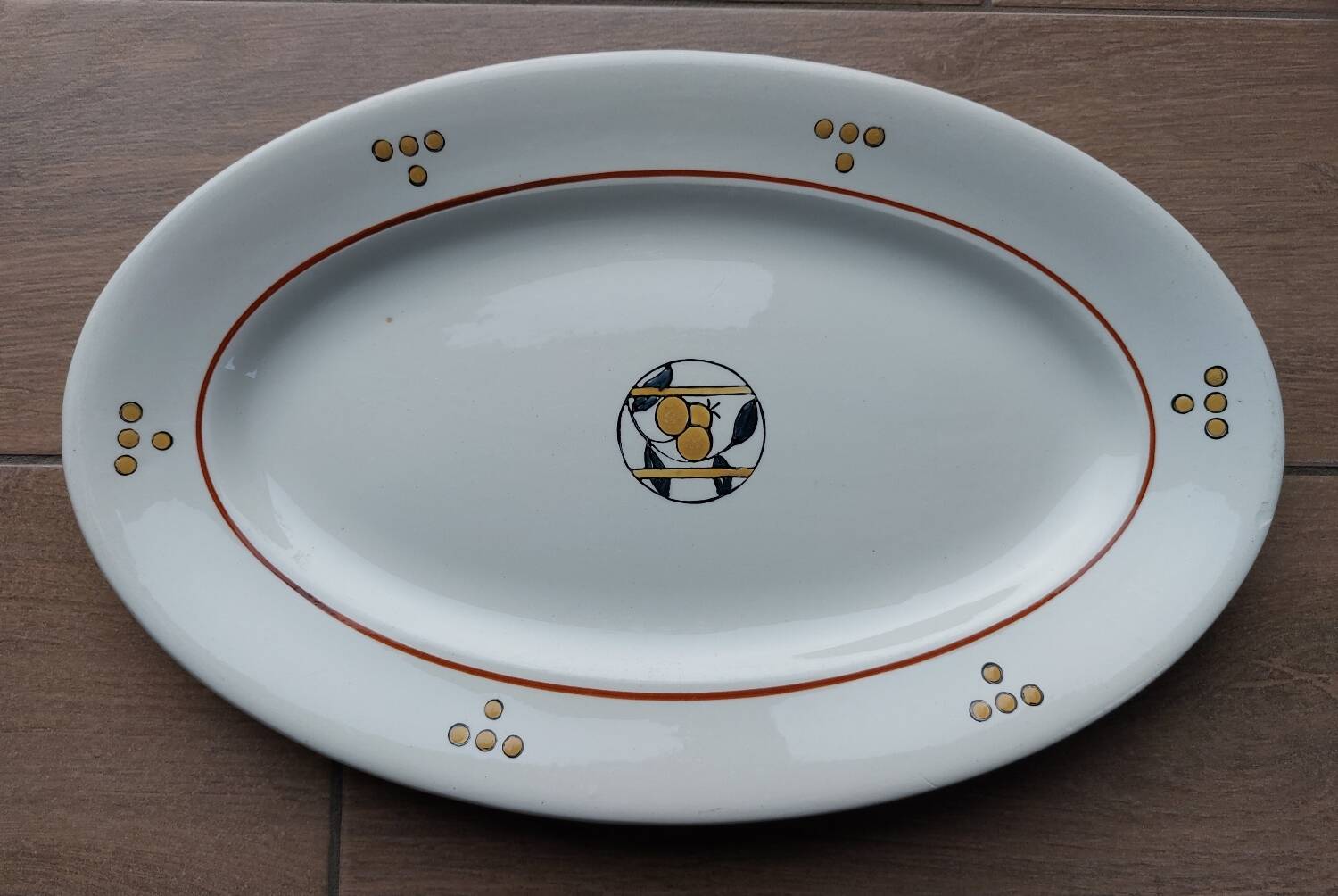 Oval serving dish Terre de fer Salins