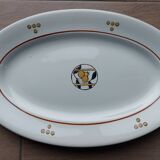 Plat de service ovale Terre de fer Salins