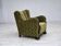1950s, Danish relax chair, furniture velour, oak wood.