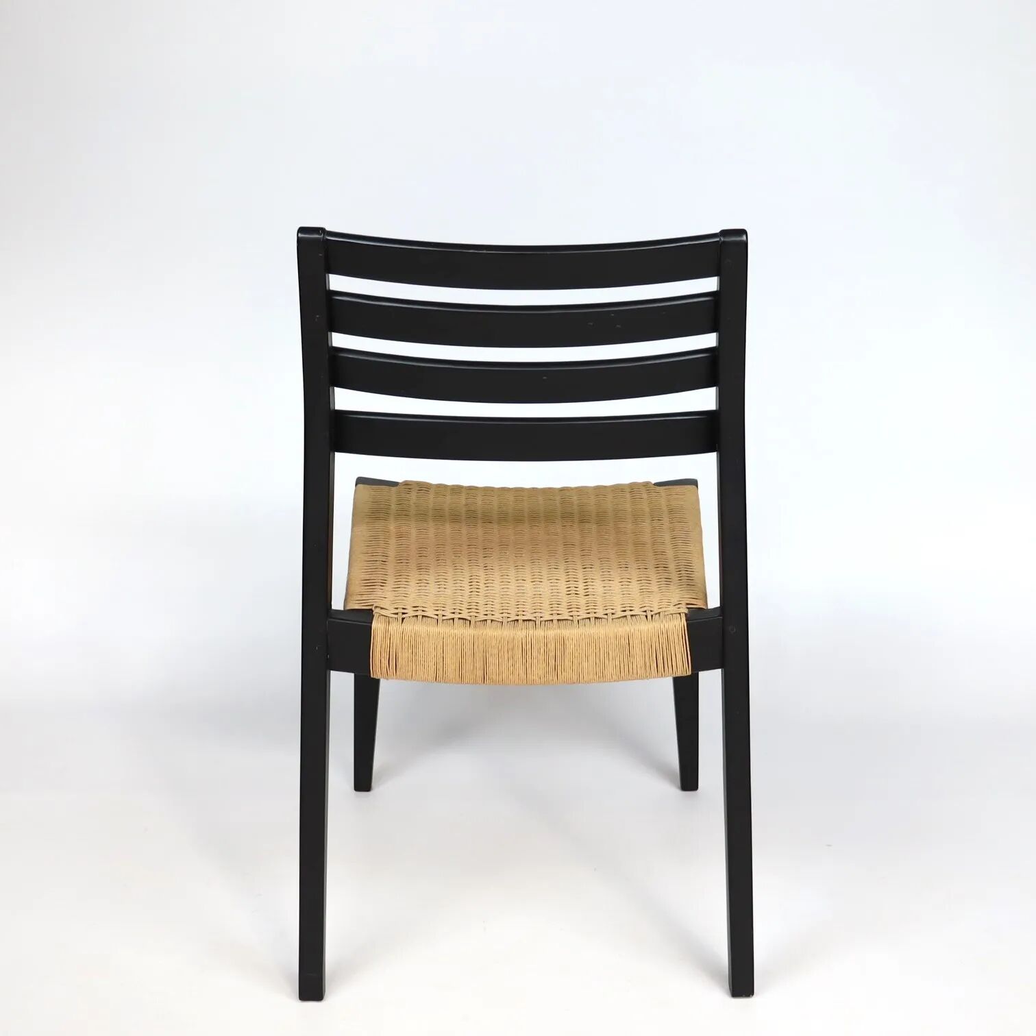 Scandinavian wooden and rope chairs