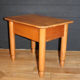 Pair of bedside tables with drawers in solid elm