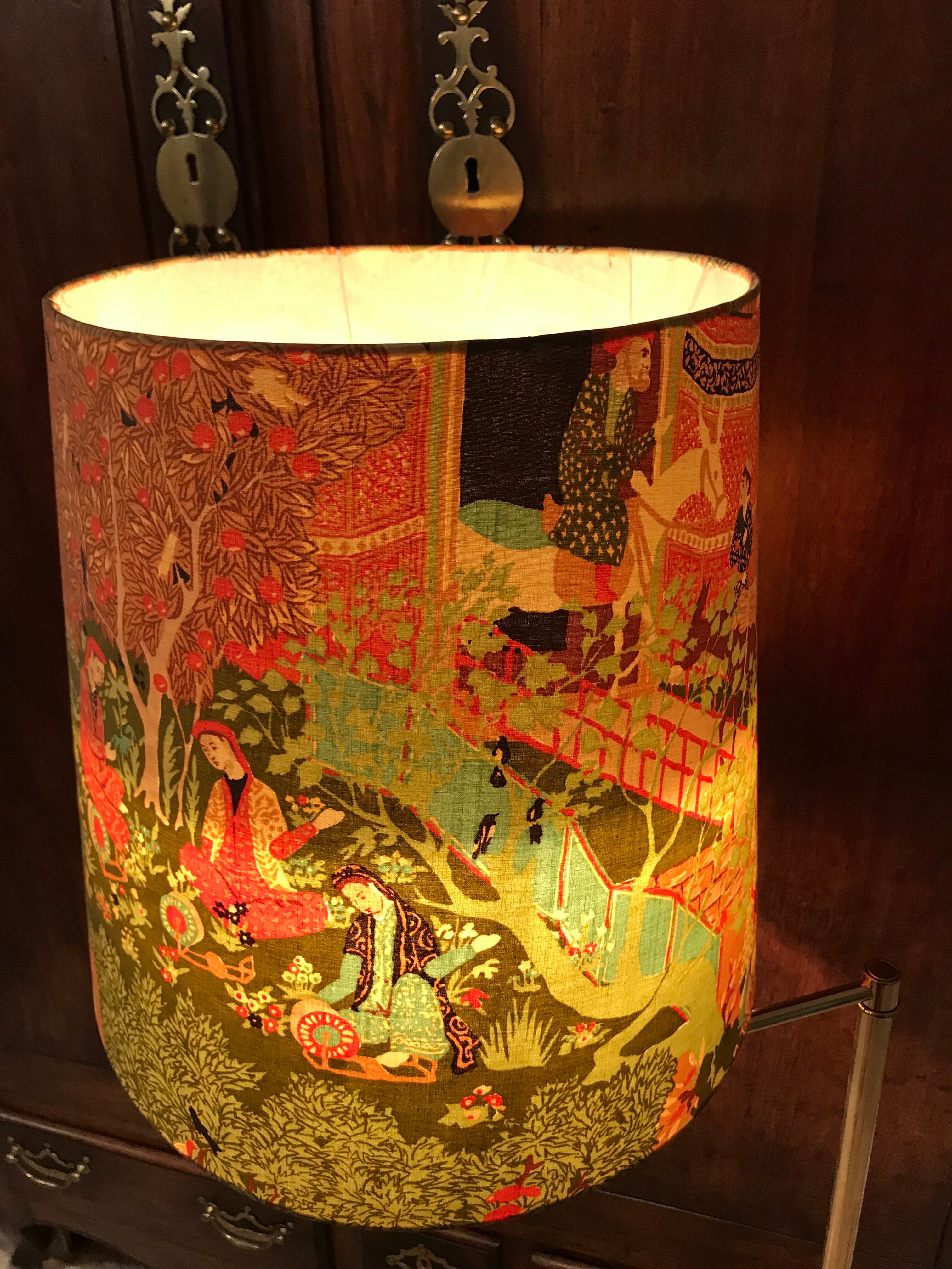 Vintage lampshade persian tales and garden paradise