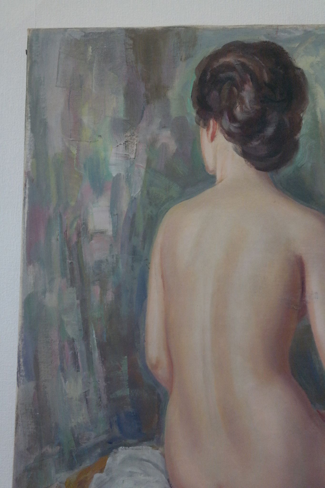 Tableau nu de dos Albert Genta XXème
