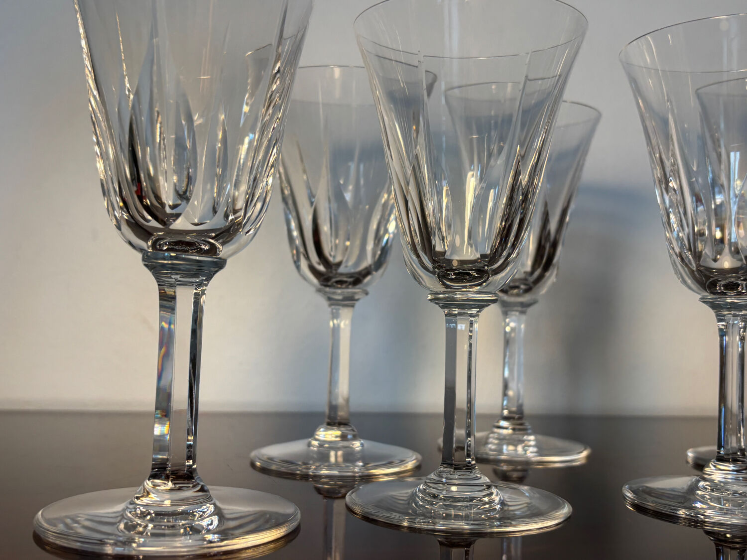 7 wine glasses Cerdagne Saint Louis