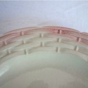 Cherry slip plate signed Francesco Guarino, 1970s