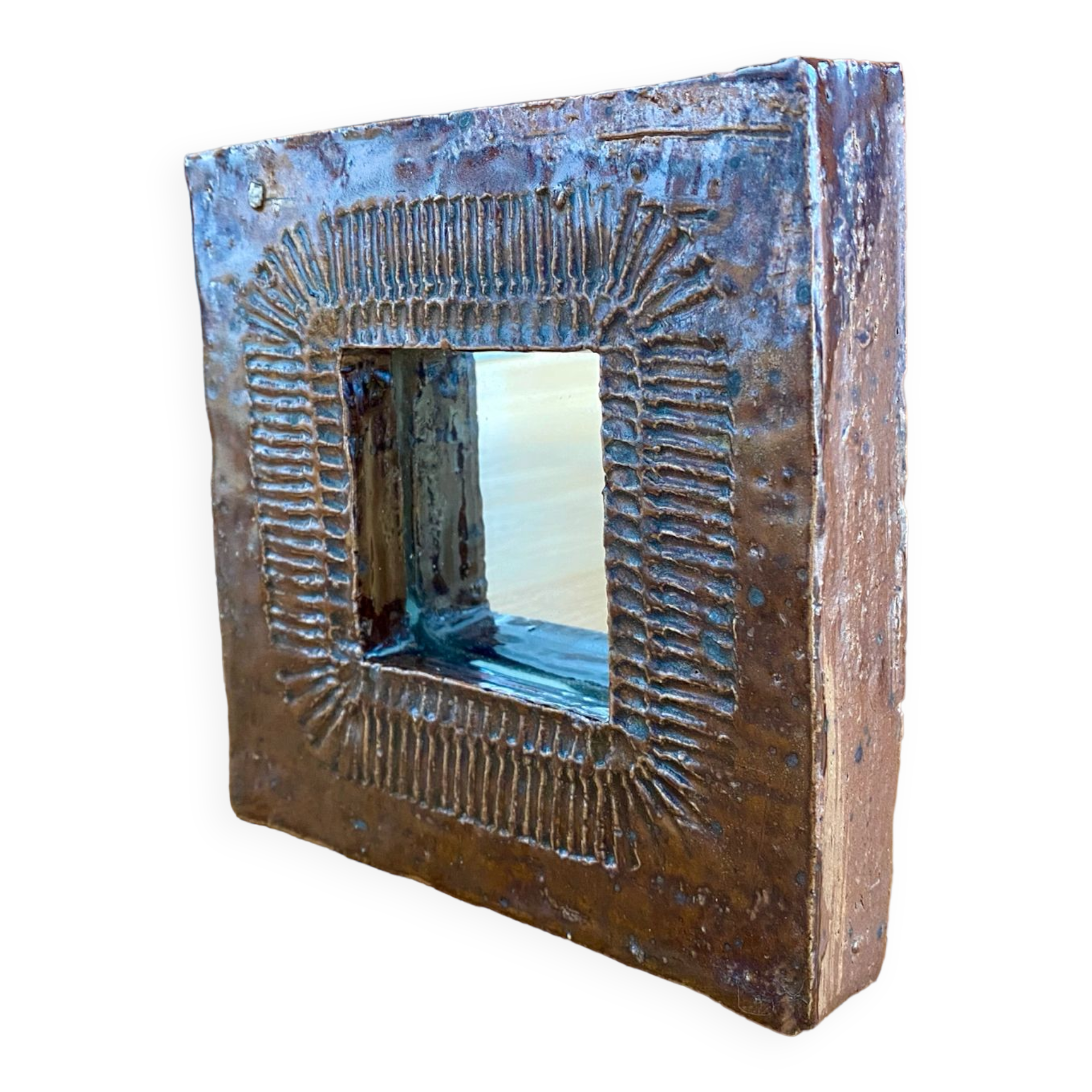 Ceramic mirror Barbara Delfosse La Borne