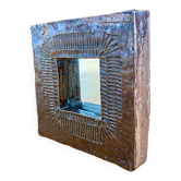 Ceramic mirror Barbara Delfosse La Borne