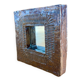 Miroir en céramique Barbara Delfosse La Borne